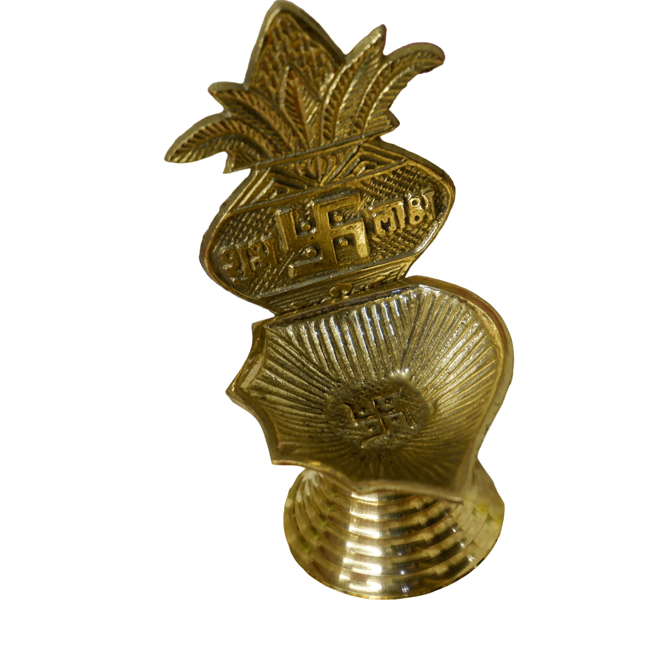 Shubh Labh Designed Brass Diya