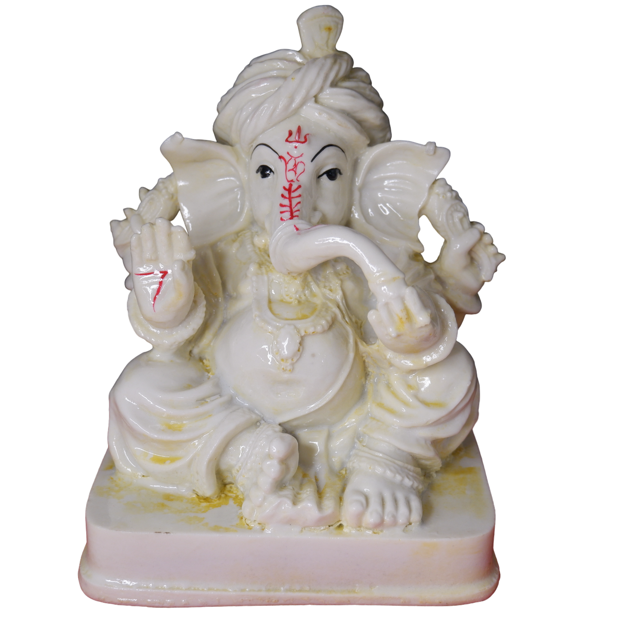 SANATAN  Handcrafted Ganesha Idol Made of Dust Marble