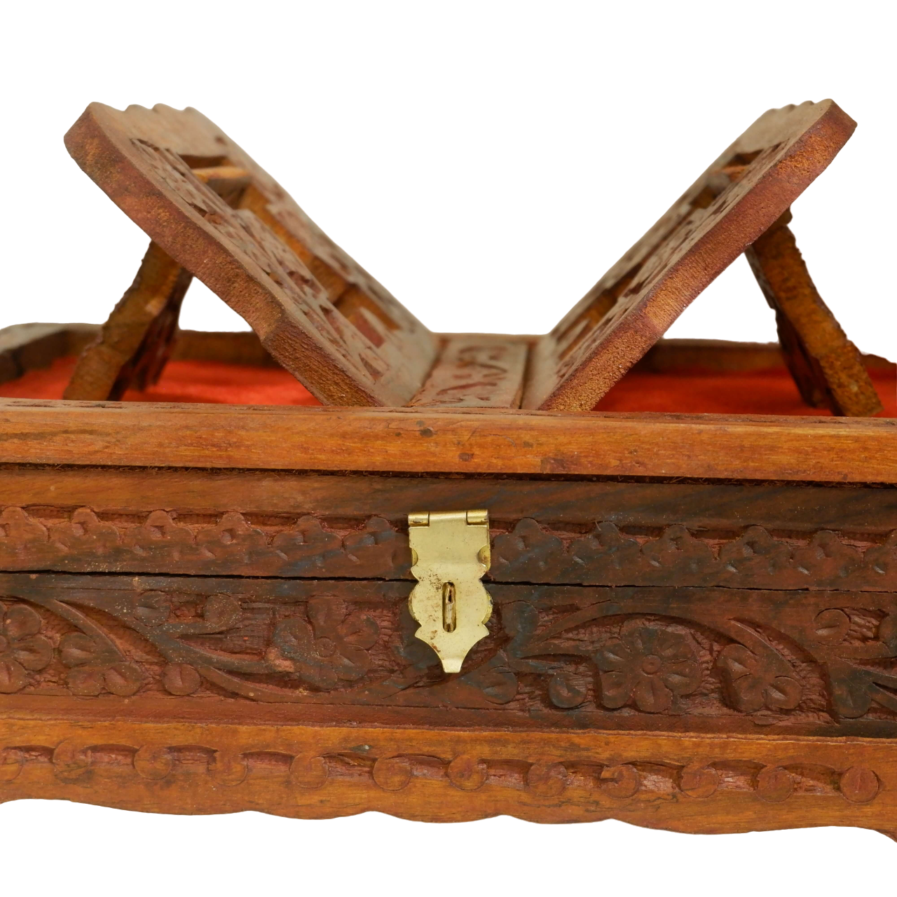 SANATAN Holy Wooden Rehal Box For Reading Religious Book
