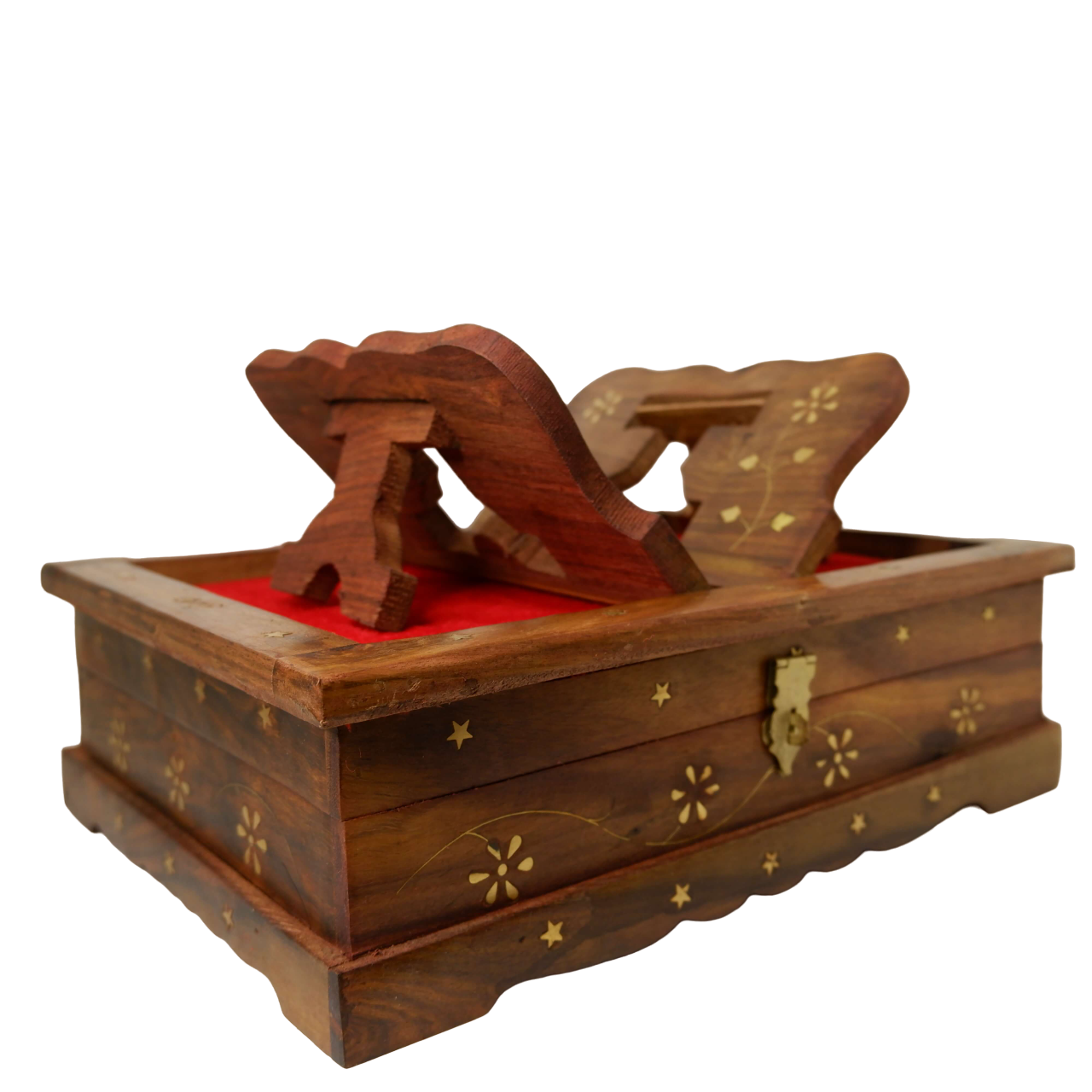 Ramayan & Gita box Foldable Wooden Holy Book Stand