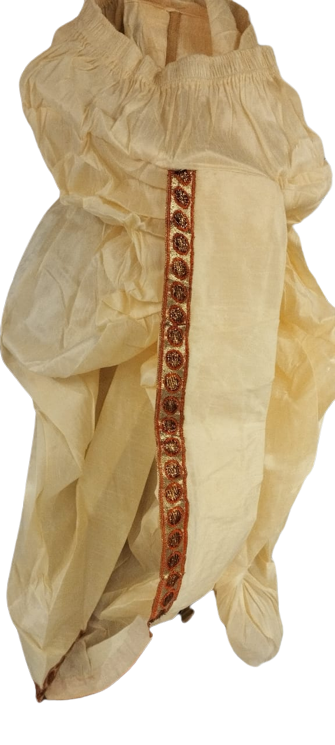 Silk dhoti top for pooja