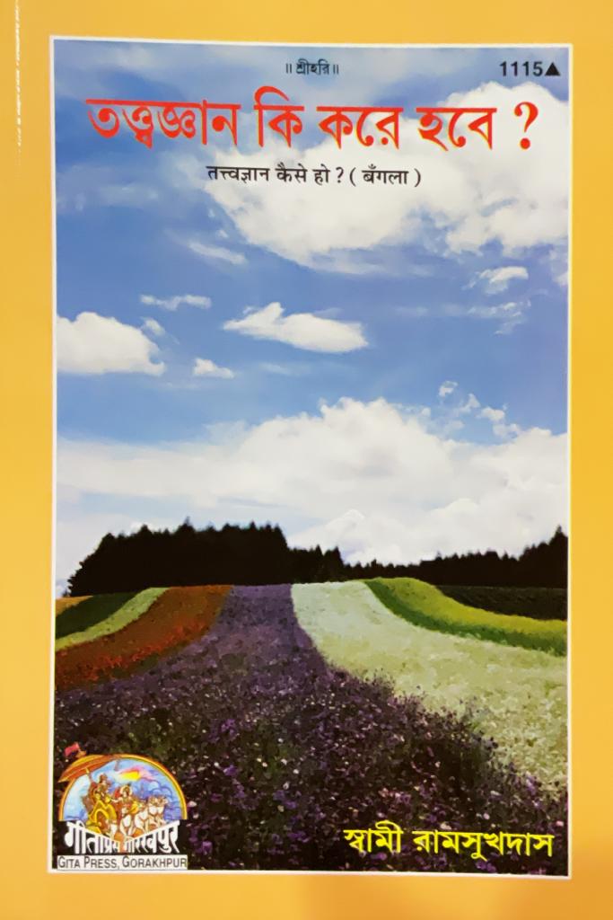 SANATAN  Tatvagyan Ki Kore Hobe (Bangla) by Gita Press