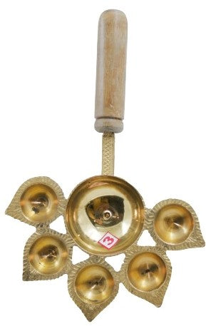 Panch Aarti Diya (Brass)