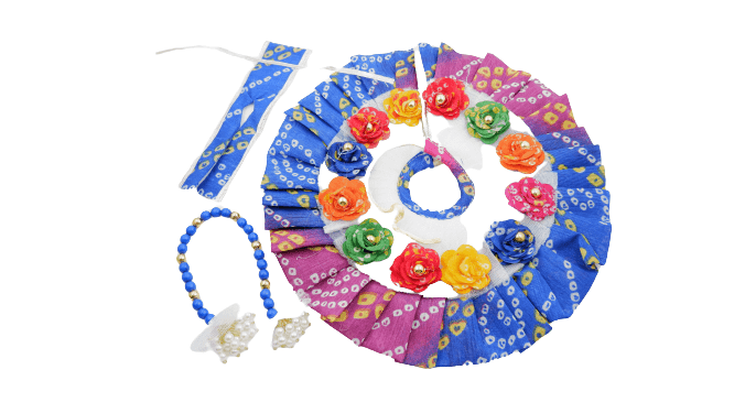 SANATAN  Laddu gopal  multicolor print poshak