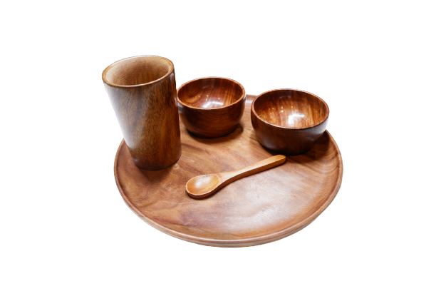 SANATAN  Wooden Bhog Set for Prasadam