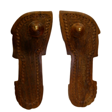 SANATAN  Khadau for Men & Women, Wooden Footwear, Wooden Chappal for Men and Women (Size 8)