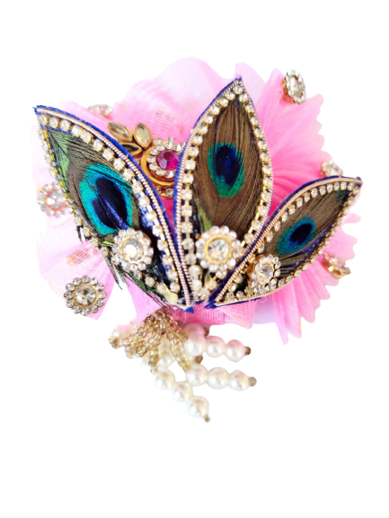 SANATAN  Laddu Gopal Pagadi/Safa For Thakurji/Morpankh