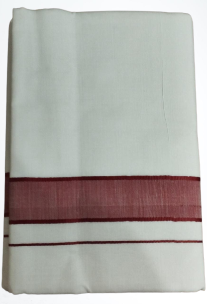 SANATAN Ethnic White Cotton Dhoti For Men