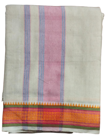 SANATAN Exclusive Multicolour Cotton Dhoti