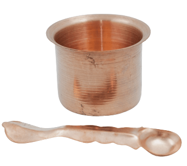 SANATAN  Copper Panch Patra with Achmani