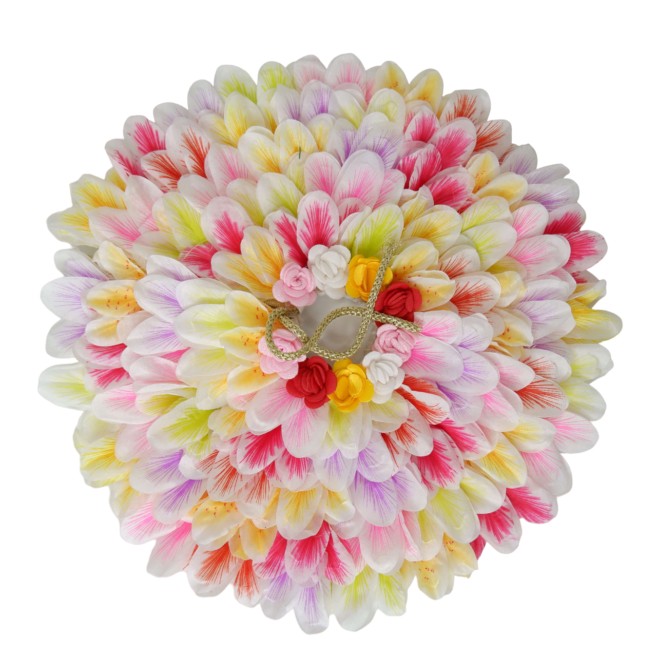 Ladoo Gopal Ji Poshak: Elegant Multicolour Floral Design with Matching Pagdi