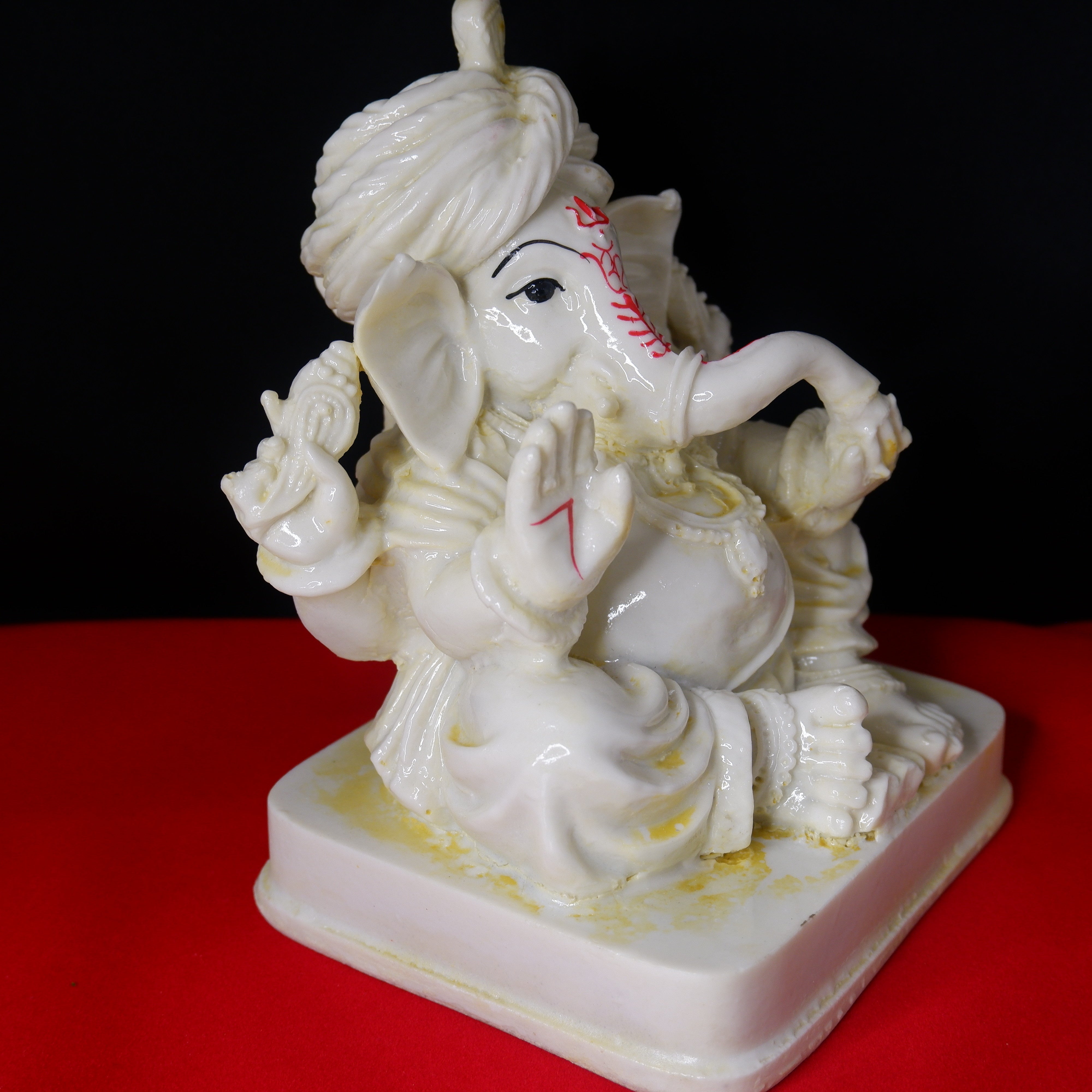 SANATAN  Handcrafted Ganesha Idol Made of Dust Marble