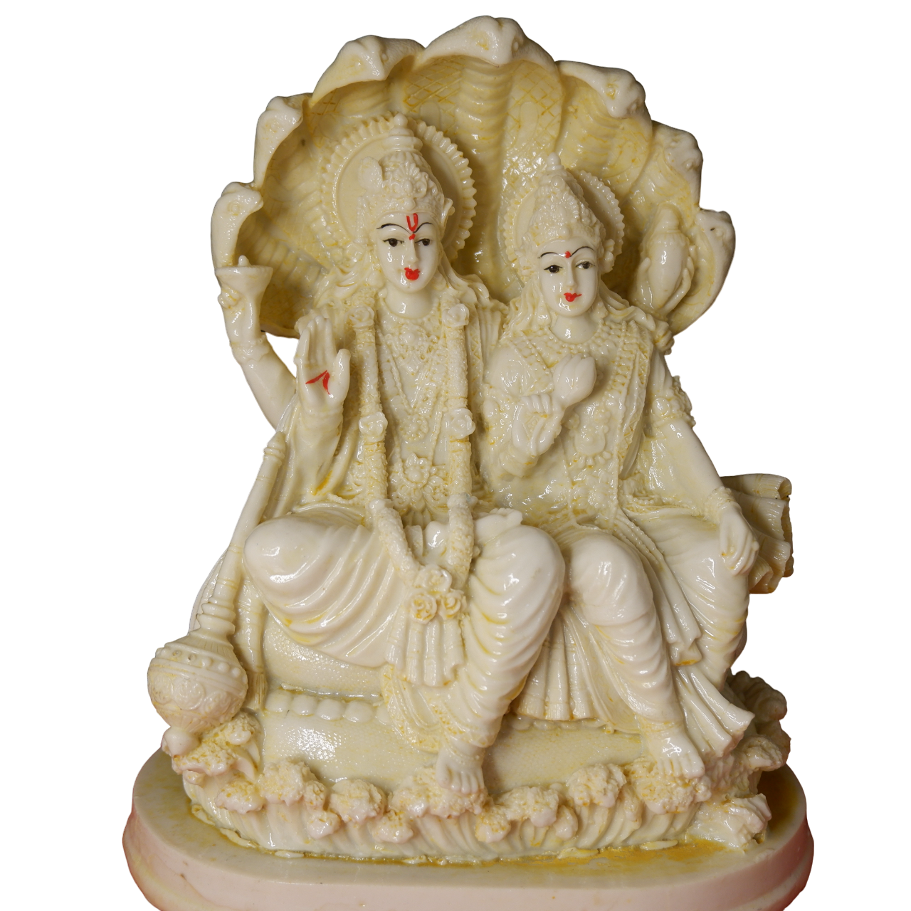Shri Vishnu Lakshmi Ji Idol (Dust Marble)