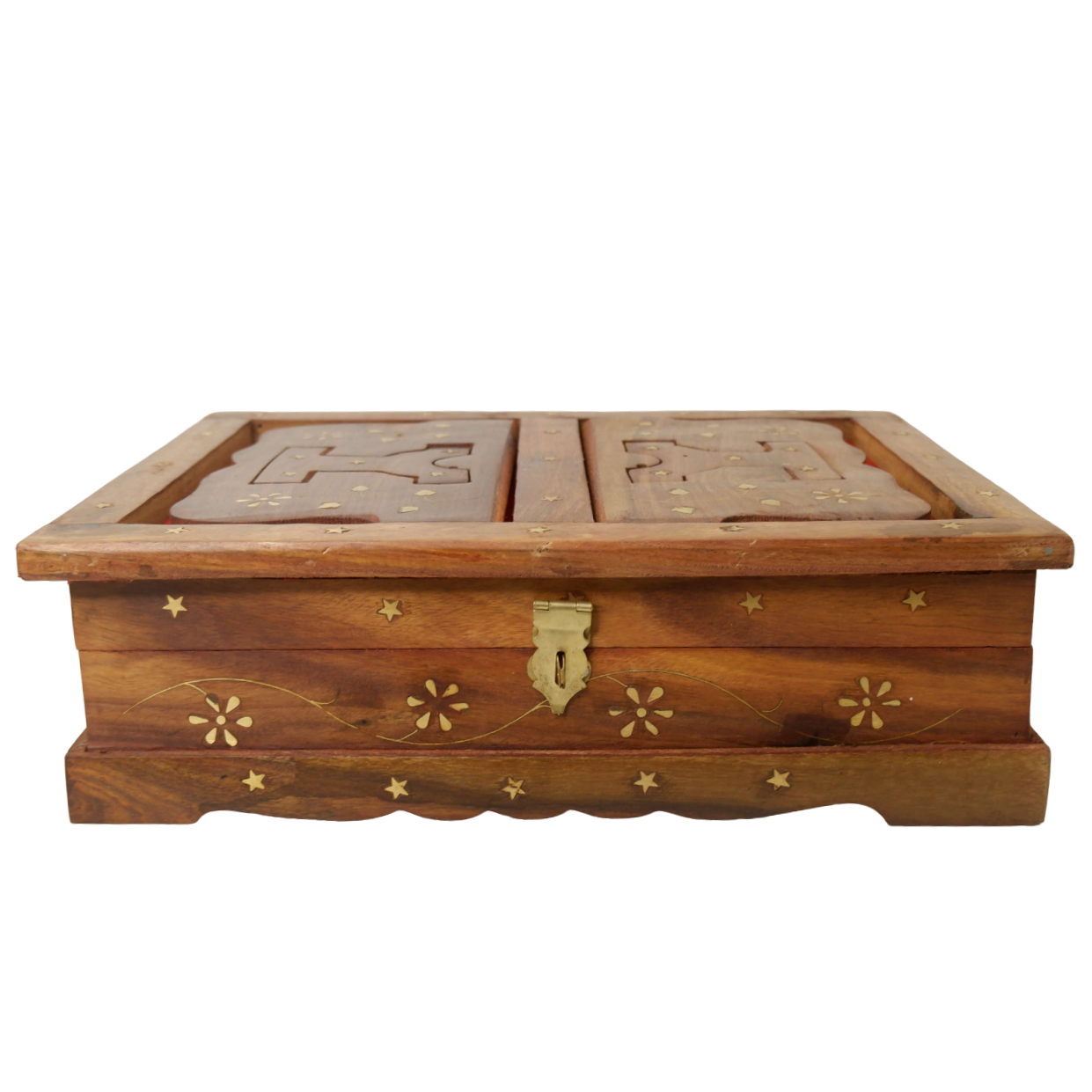 Ramayan & Gita box Foldable Wooden Holy Book Stand