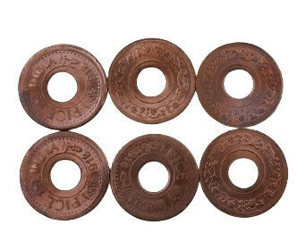 SANATAN   Copper Coins With Hole