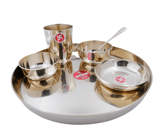 Brass Pooja Thali Set (Large)