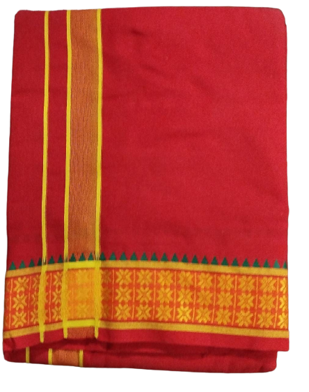 SANATAN Exclusive Multicolour Cotton Dhoti