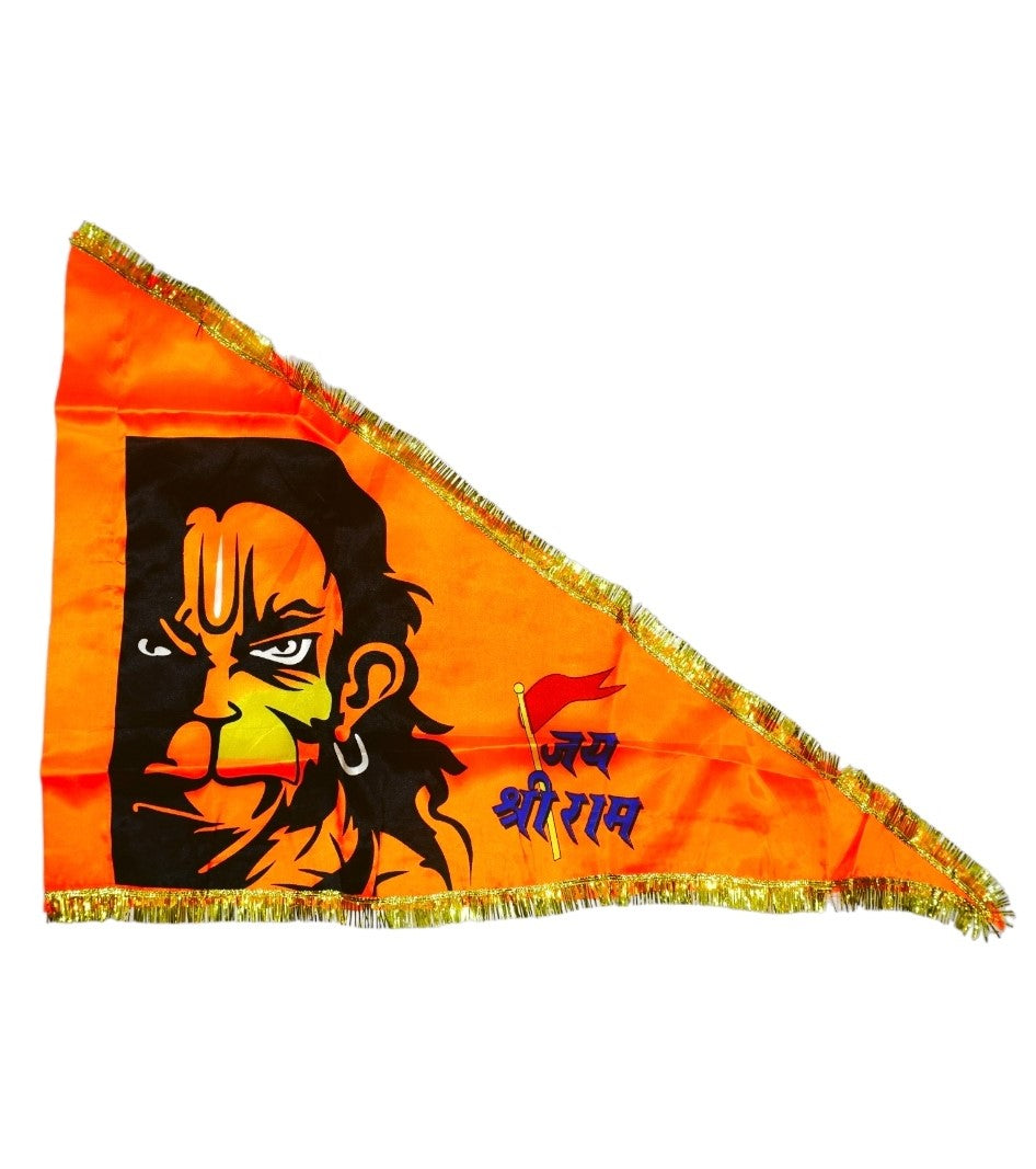 SANATAN  Hanuman Ji Dhwaja (Orange Printed Flag)